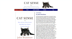 Desktop Screenshot of catsensebook.com